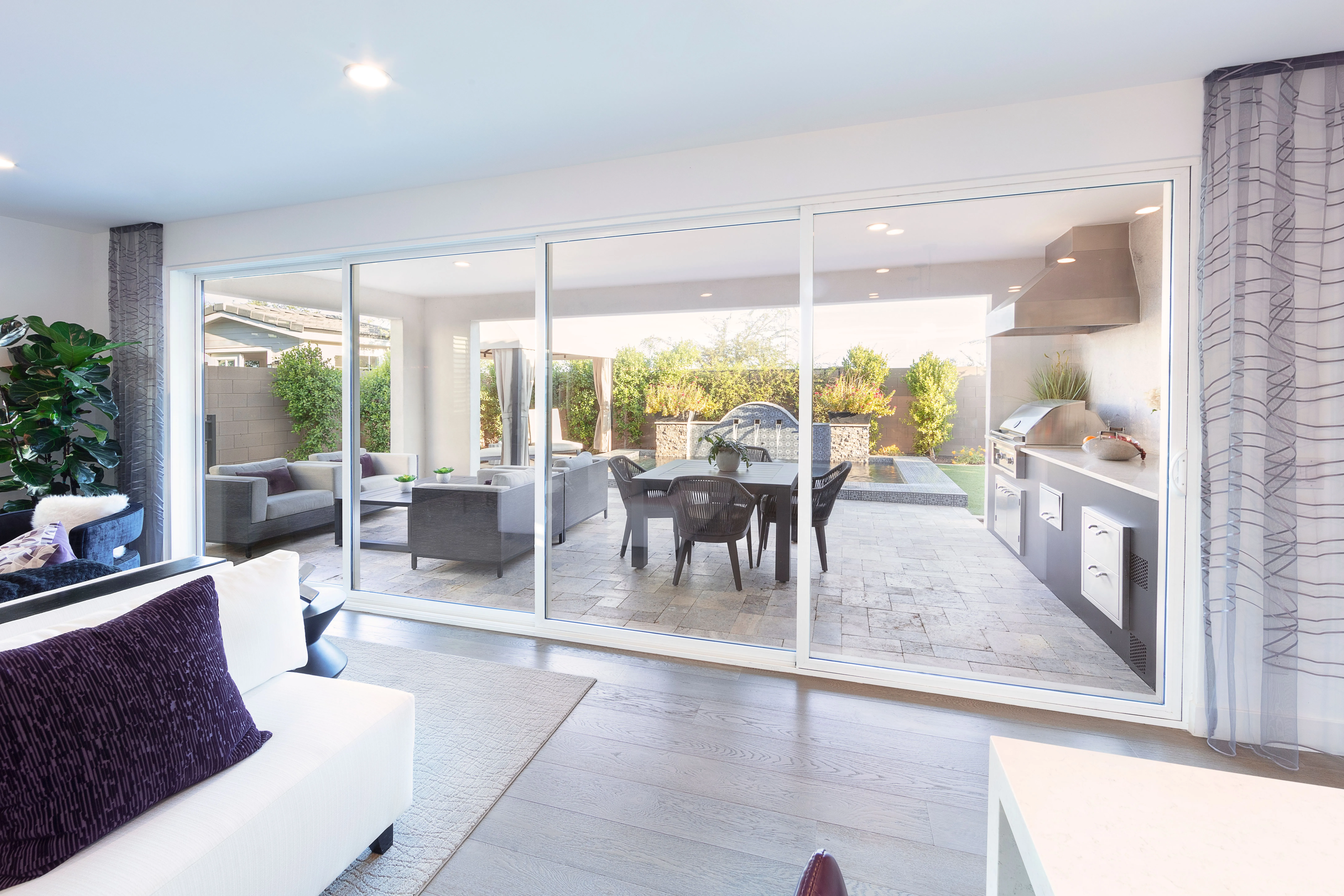 VX350 Moving Glass Walls window